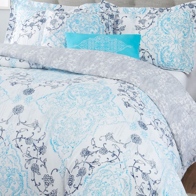 Nicole Miller Emma Reversible Comforter Set, , on-hover image number null