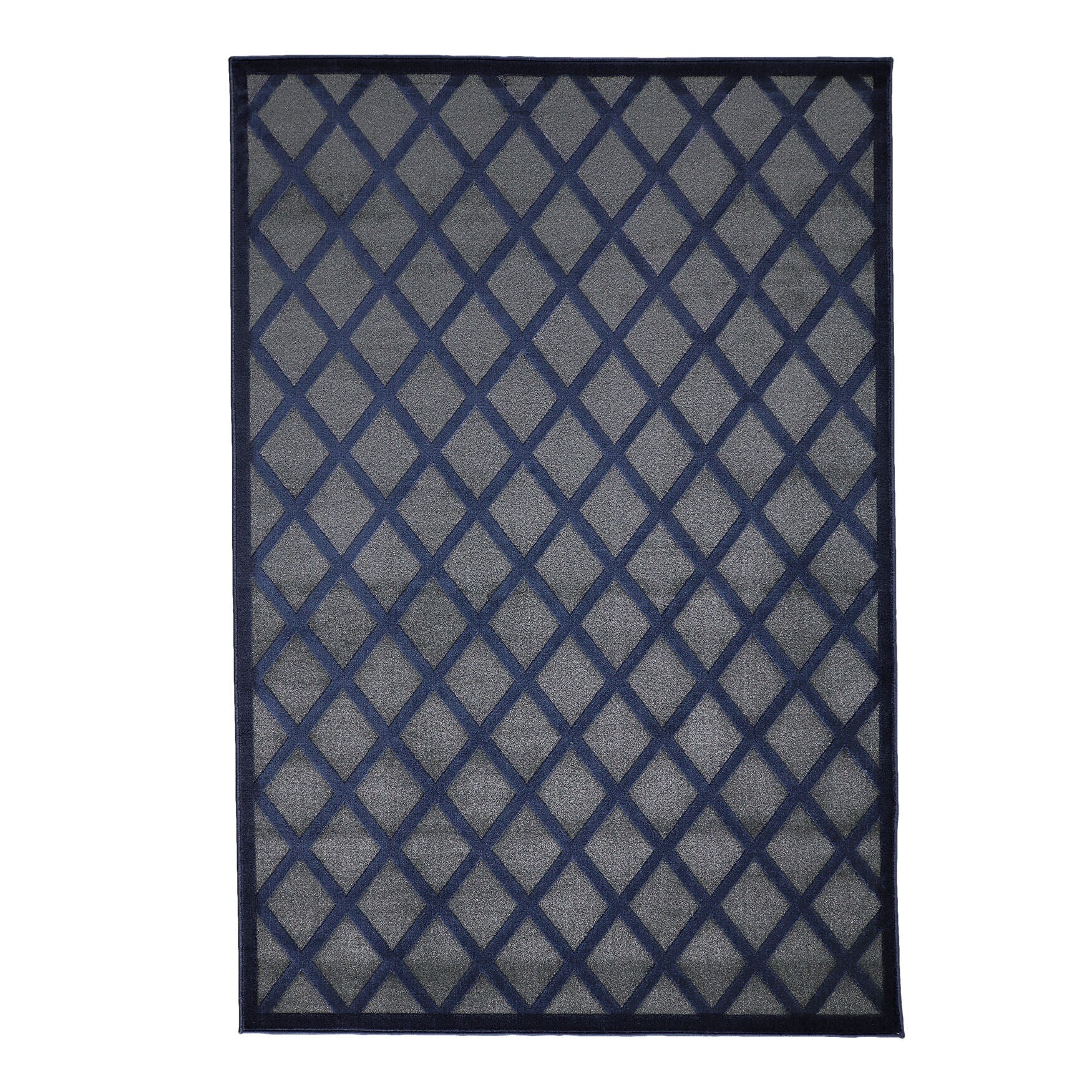 Diamond High-Low Rug, LIGHT BLUE BLUE, hi-res image number 0