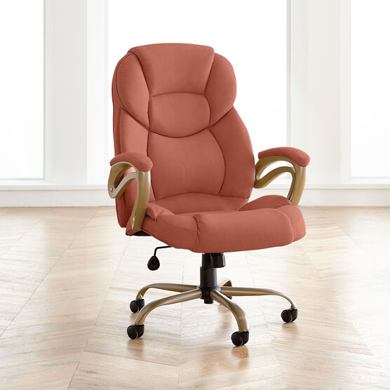400 lbs. Weight Capacity Memory Foam Office Chair, PEACH CORAL, hi-res image number null