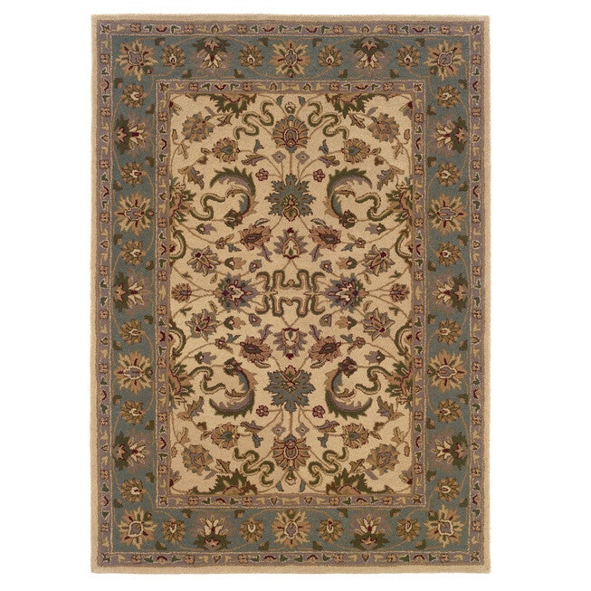 Trio Traditional Cream 5'X7' Area Rug, CREAM, hi-res image number null