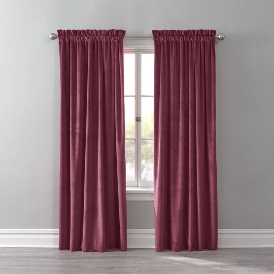 Bh Studio Velvet Rod Pocket Panel Plus Size Curtains Drapes