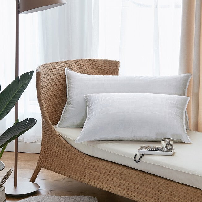 Featherloft™ Goose Feather Down Blend Pillow, WHITE, hi-res image number 0