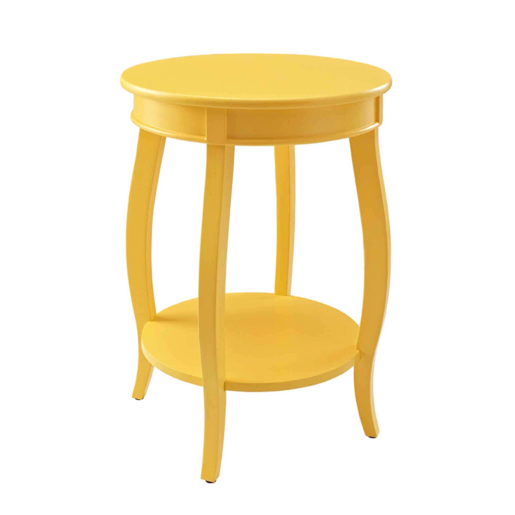 Round Table with Shelf, YELLOW, hi-res image number 0