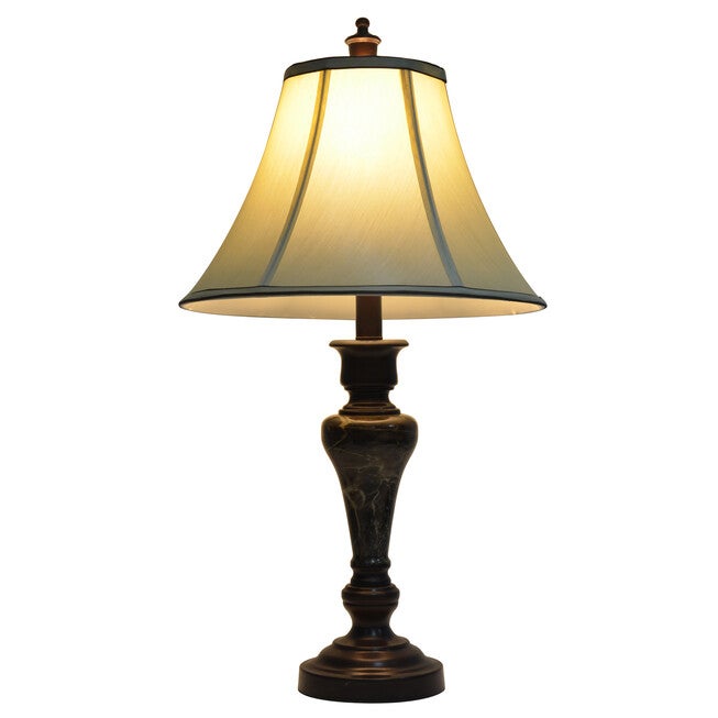 25 inches Bronze and Marble Table Lamp, , on-hover image number null