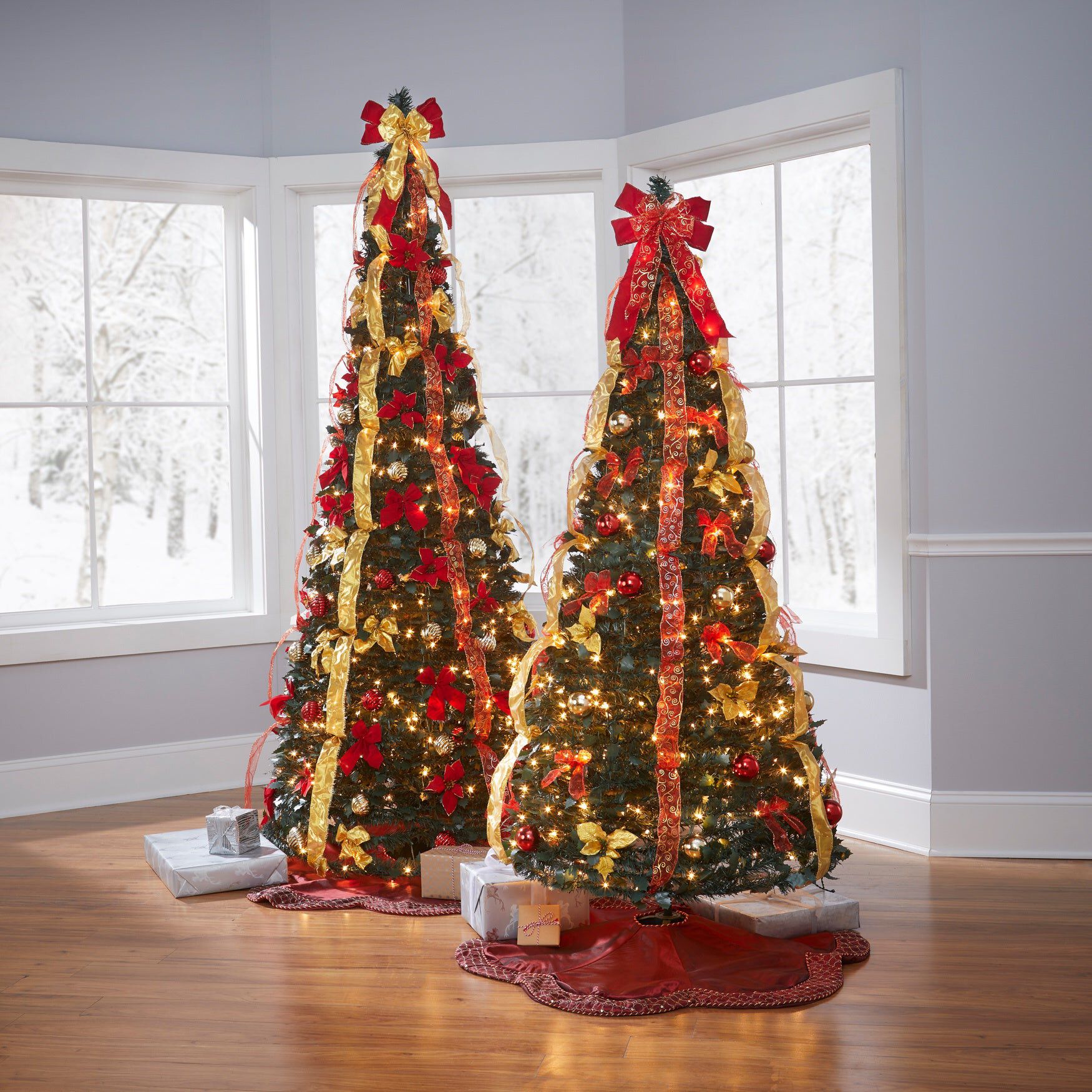 Fully Decorated Pre-Lit 6FT Pop-Up Christmas Tree