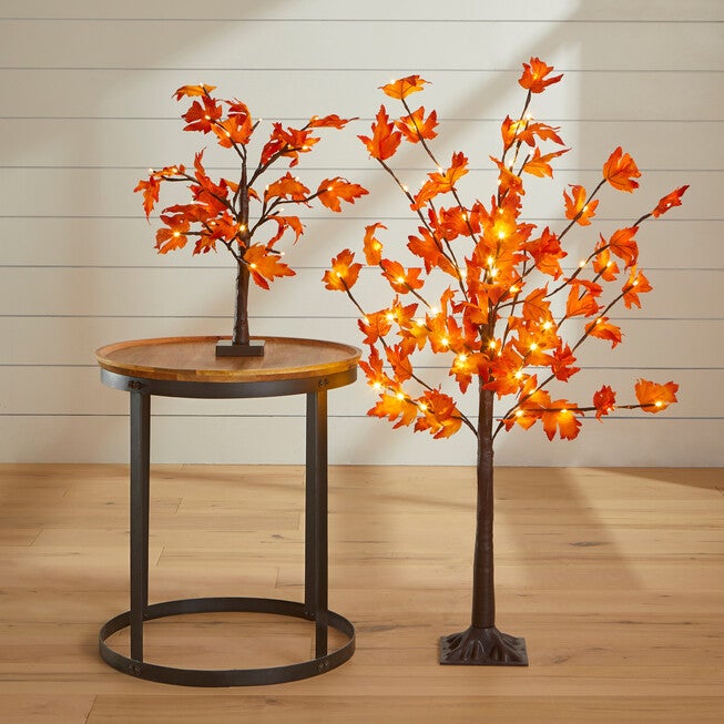 48 inchesH Pre-Lit Maple Leaf Tree, , alternate image number 1