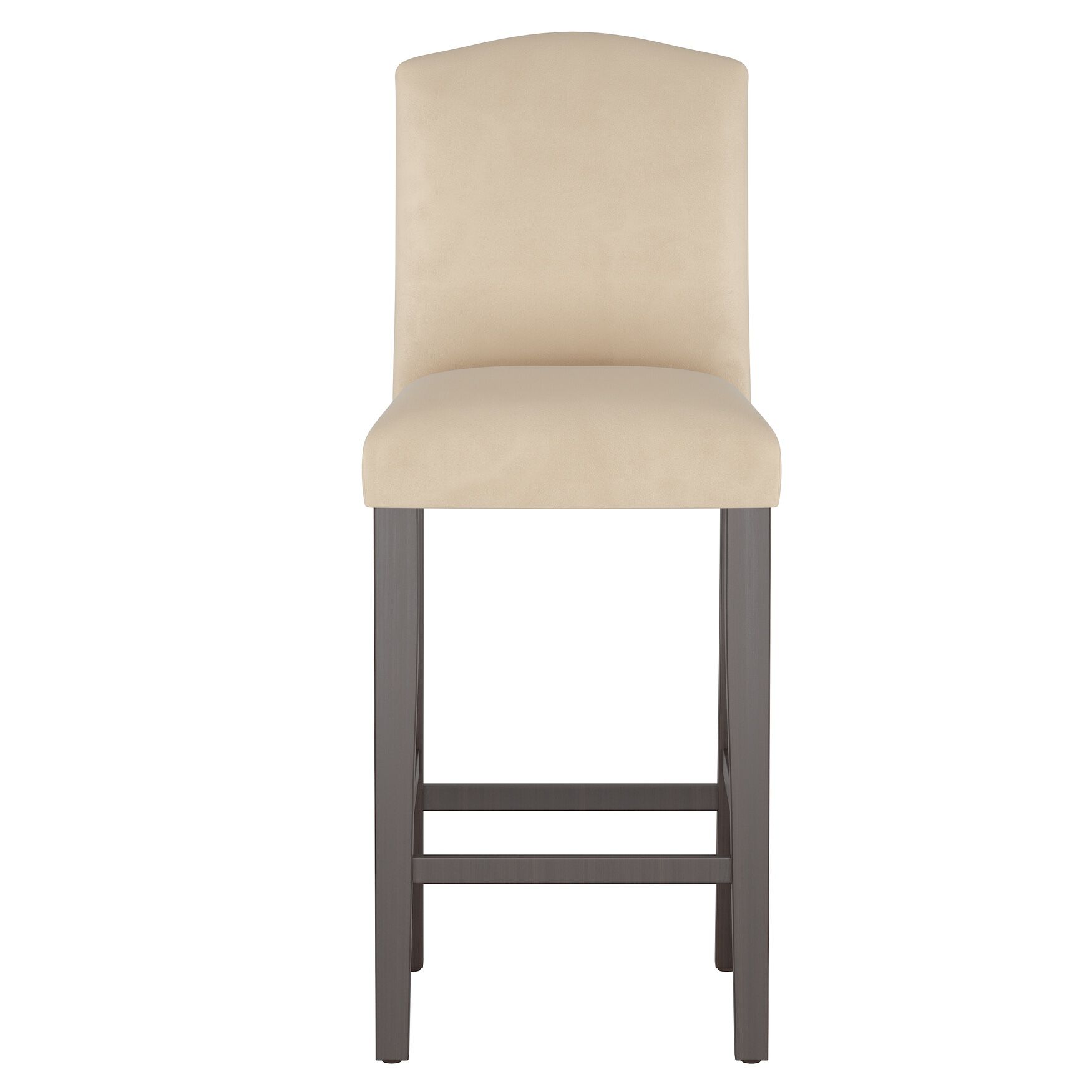 Velvet Camelback Barstool, , on-hover image number 1