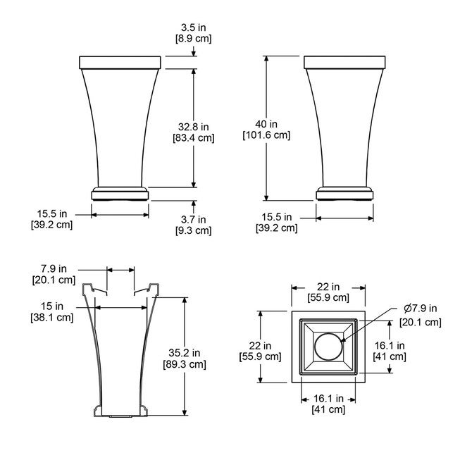 Bordeaux Tall Planter, , on-hover image number null