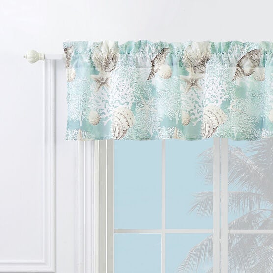 Ocean Turquoise Window Valance Fullbeauty Outlet