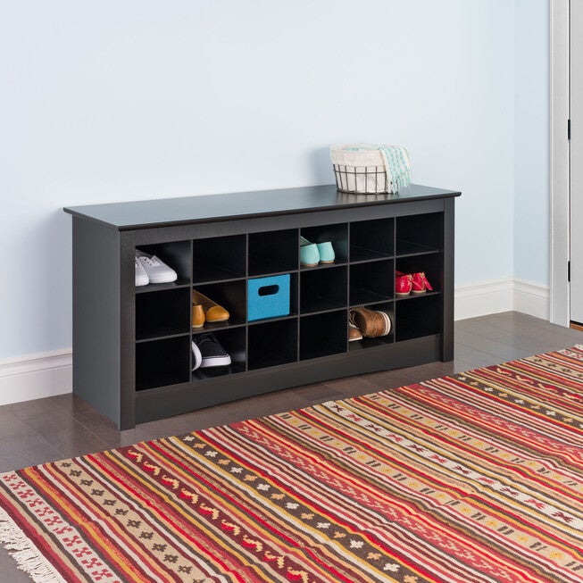 Shoe Storage Cubbie Bench , , on-hover image number null