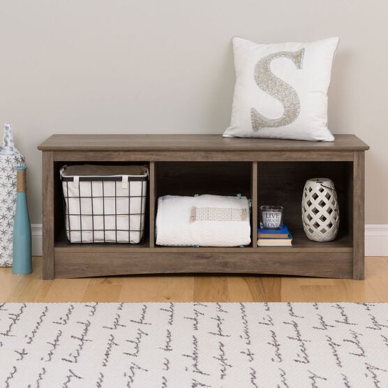 Simple Tri Cubby Bench Plus Size Living Room Fullbeauty