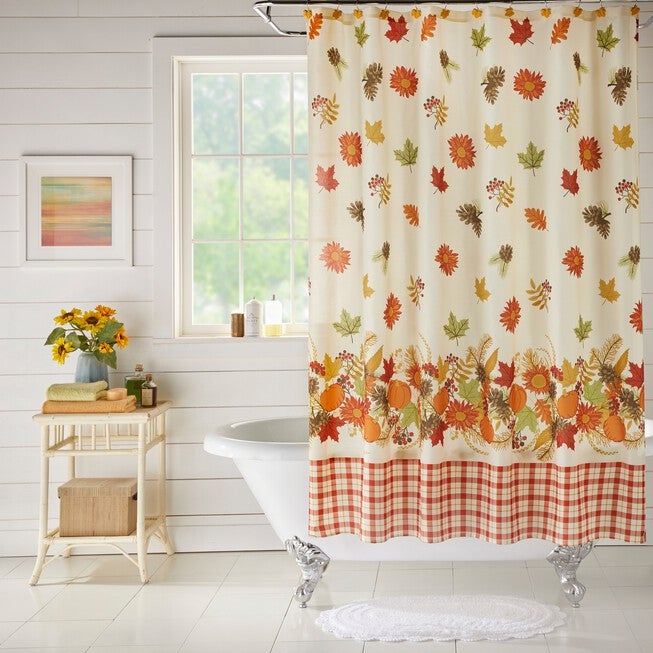 13-Pc. Harvest Shower Curtain Set, HARVEST LEAF, hi-res image number null