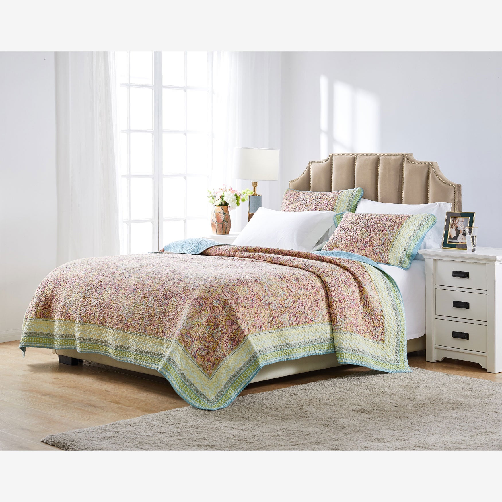 Palisades Bedspread Set , PASTEL, hi-res image number 0