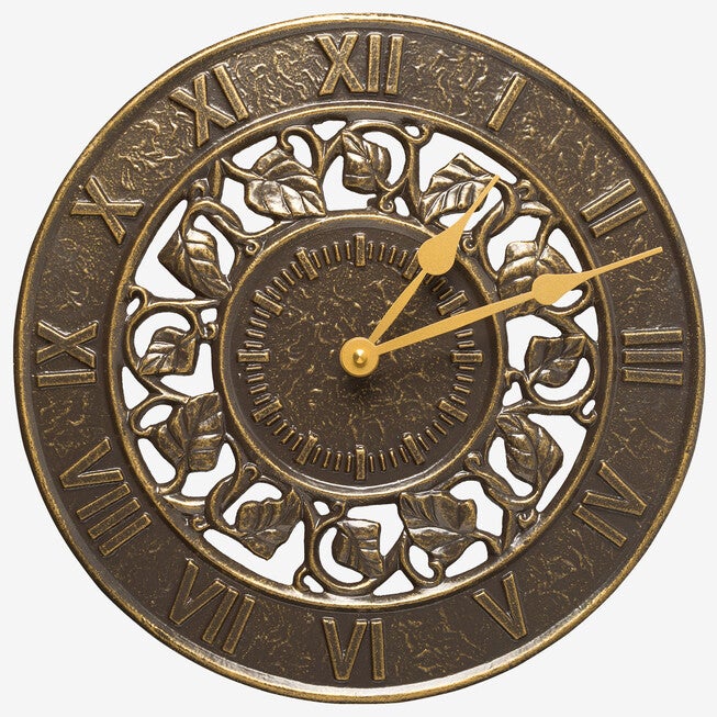Ivy Silhouette Clock , FRENCH BRONZE, hi-res image number 0