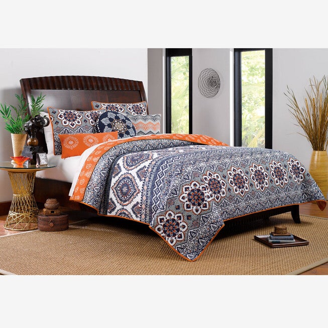 Medina Quilt Set , SAFFRON, hi-res image number 0