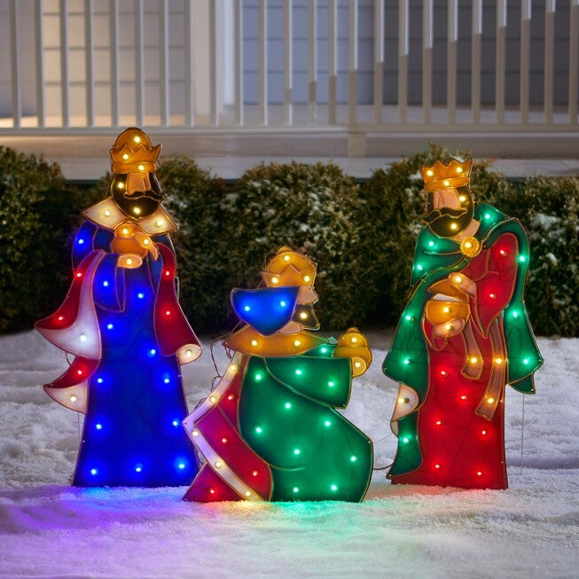Set of 3 Wise Men Yard Decor, MULTI, hi-res image number null