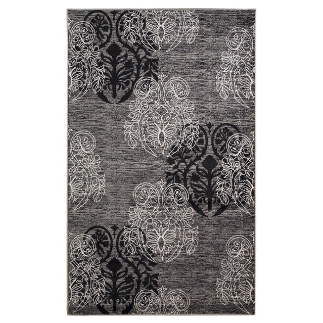 Milan Black/Grey 8'X10' Area Rug, BLACK GREY, hi-res image number null