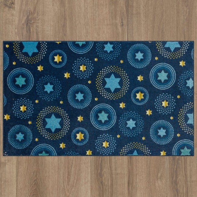 Holiday Stars Multi Kitchen Rug, , alternate image number null