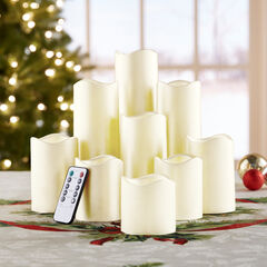 Remote-Controlled LED Candles, Set of 9, 