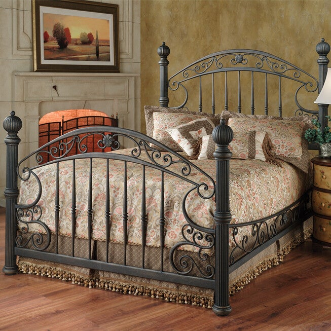 Hillsdale Chesapeake Queen Bed with Side Rails, BROWN, hi-res image number null