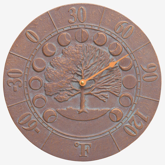 Times and Seasons Thermometer, COPPER VERDIGRIS, hi-res image number null