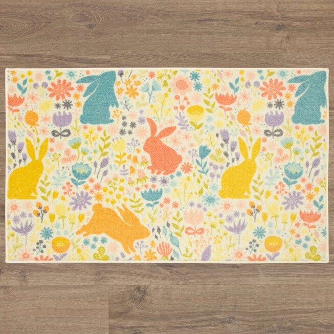 Easter Silhouette Multi Kitchen Rug, , on-hover image number null