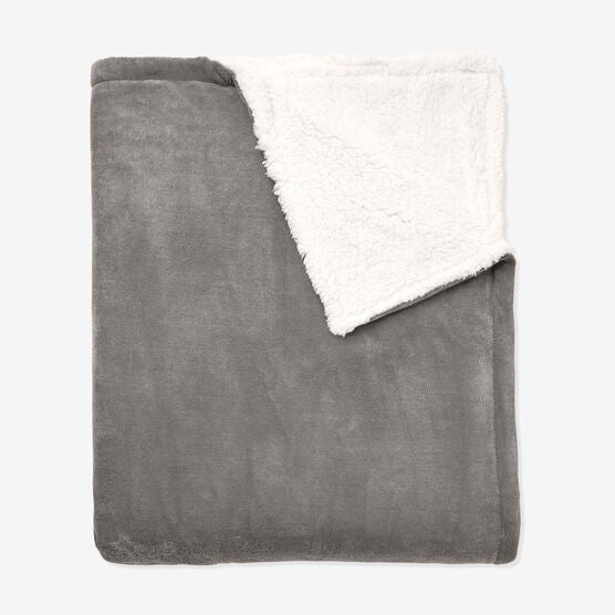 BH Studio Sherpa Microfleece Blanket, CHARCOAL, hi-res image number null