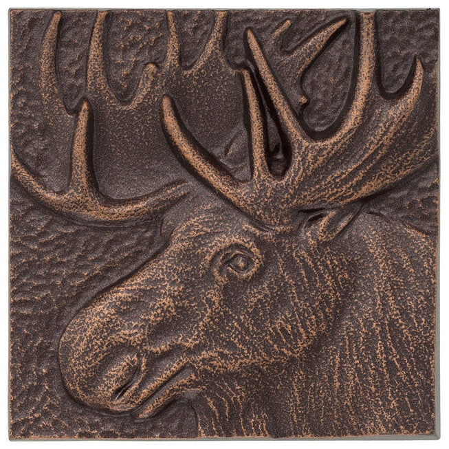 Moose 8 inches x 8 inches Indoor Outdoor Wall Decor, , on-hover image number null