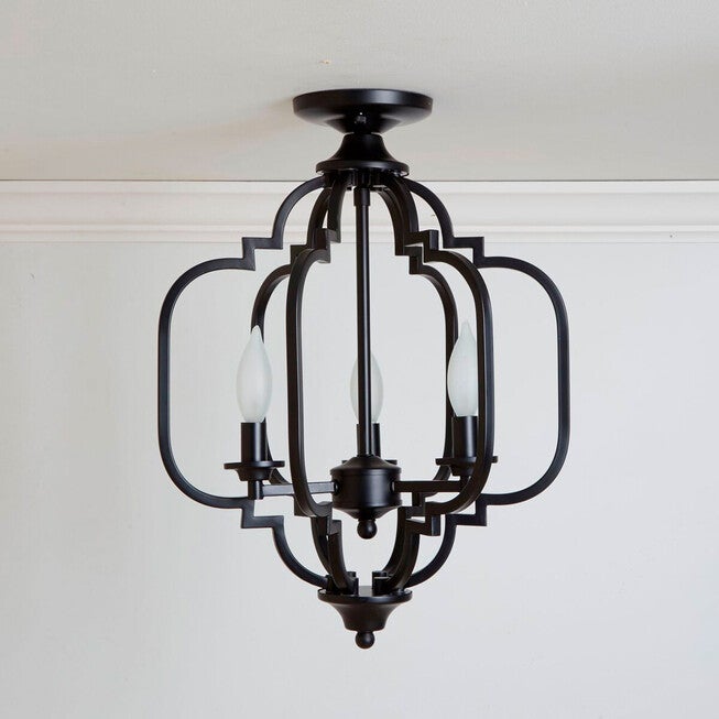 Paxton Geometric Light Fixture, BLACK, hi-res image number null