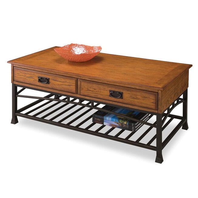 Modern Craftsman Distressed Oak Coffee Table, DISTRESSED OAK, hi-res image number null