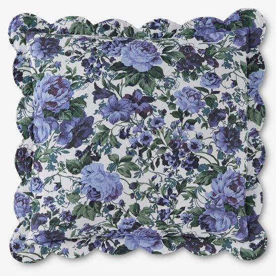 Florence Euro Sham, NAVY FLORAL MULTI, hi-res image number null