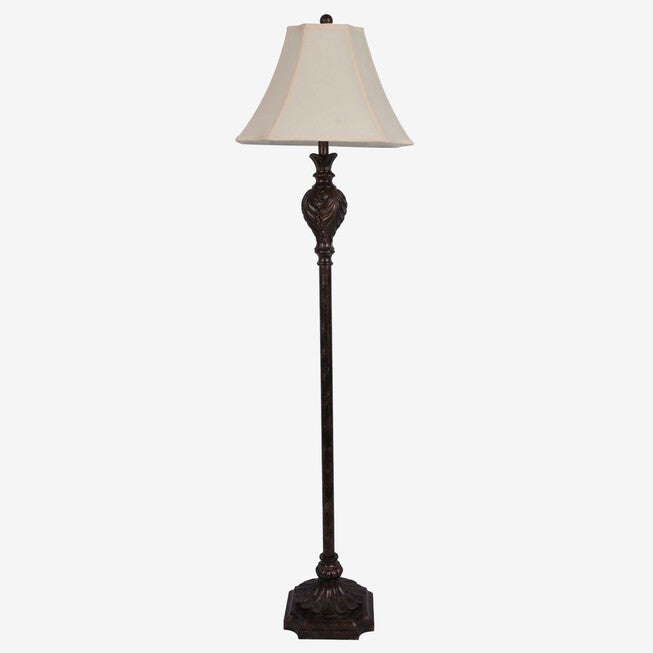 Carved Resin Floor Lamp, BRONZE, hi-res image number null