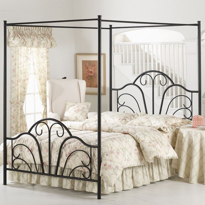 King Bed with Bed Frame, 83½"Lx77 inchesWx81 inchesH, , hi-res image number null
