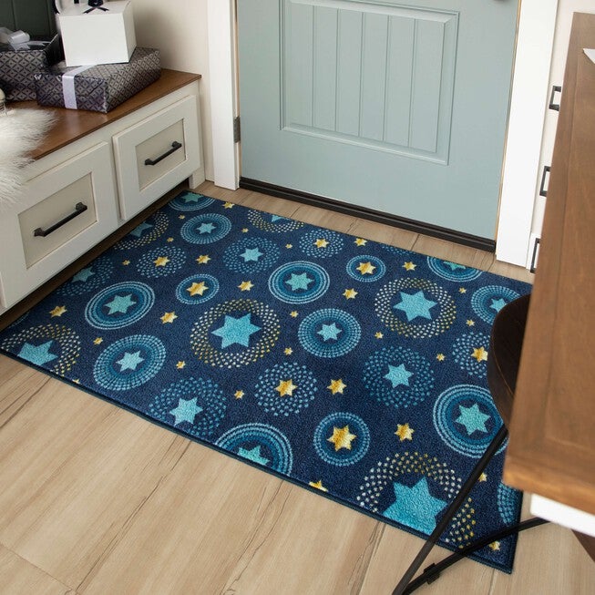 Holiday Stars Multi Kitchen Rug, , alternate image number null