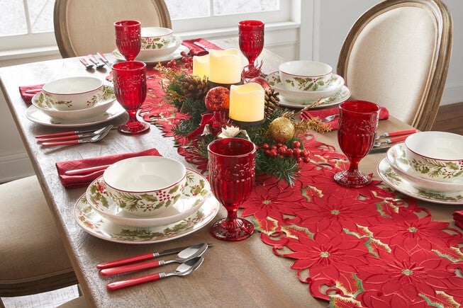 16-pc. Red Flatware Set, , on-hover image number null