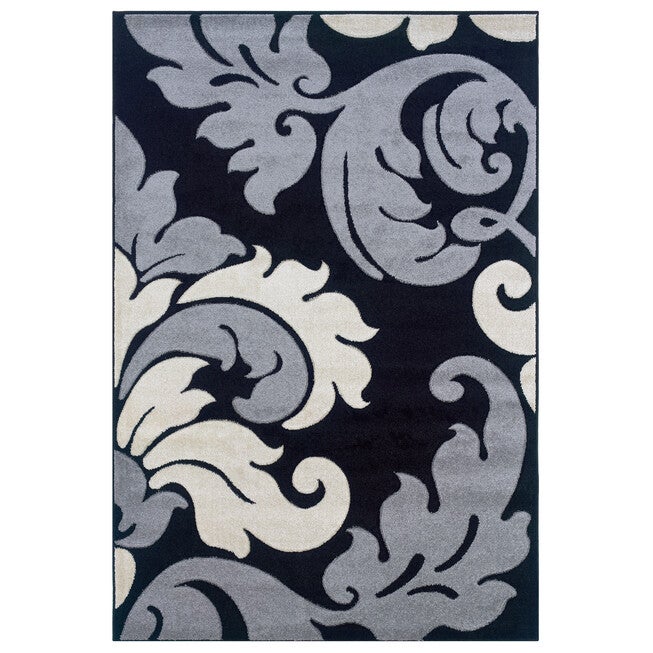Corfu Black 5'X8' Area Rug, BLACK, hi-res image number null