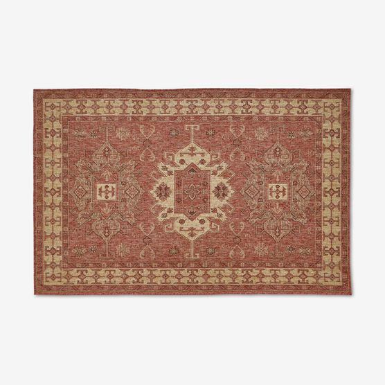 Kilim 6’6" x 9’4" Rug, RED, hi-res image number null