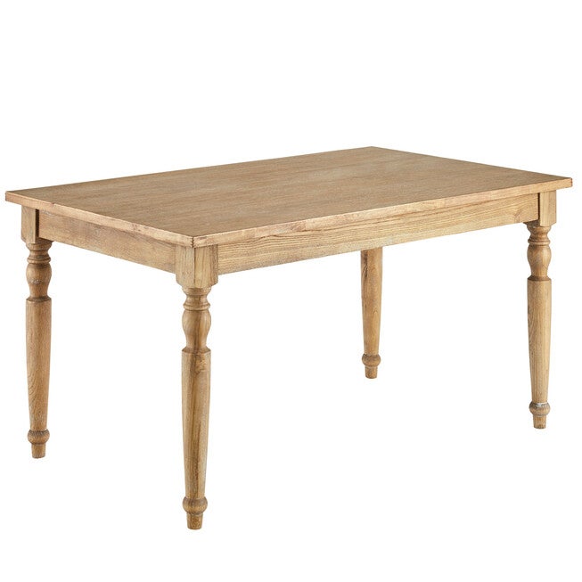 Wooden Dining Table, NATURAL, hi-res image number 0