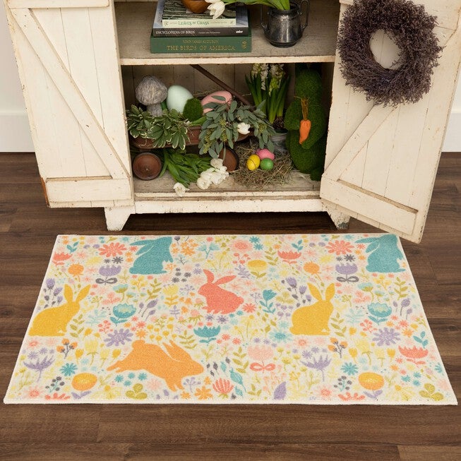 Easter Silhouette Multi Kitchen Rug, , alternate image number null
