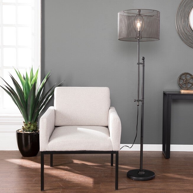 Zylen Floor Lamp, GUNMETAL, hi-res image number null