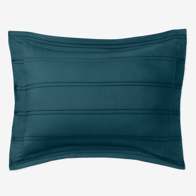 BH Studio Pintucked Sham, PEACOCK TURQUOISE, hi-res image number null