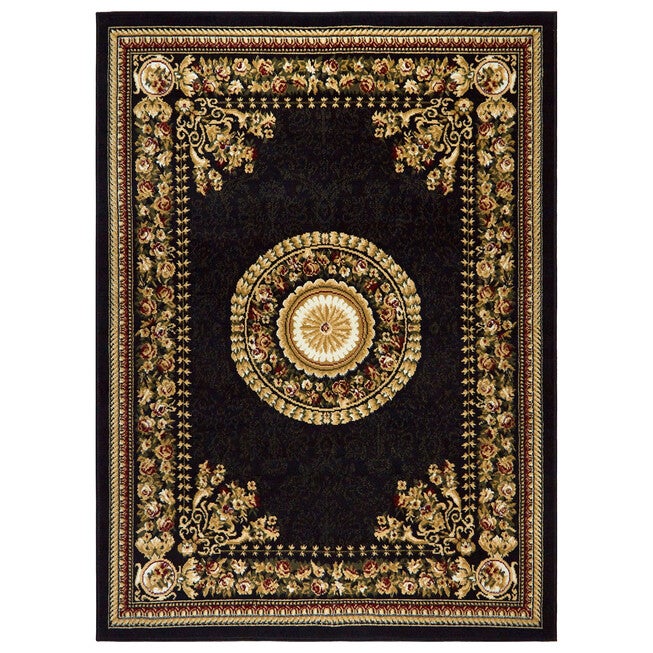 Optimum Rug, 5 feet 2 inchesx7 feet 2 inches, BLACK, hi-res image number null