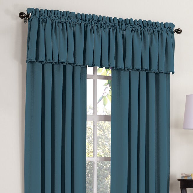 Madison Room Darkening Rod-Pocket Valance, , on-hover image number null