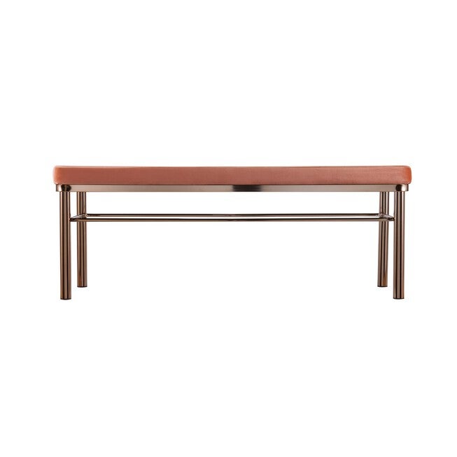 Vega Art Deco Velvet Bench, , alternate image number null