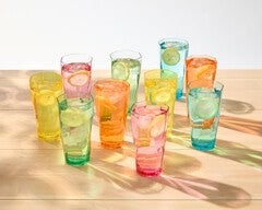 10-Pc. Creative Ware Twist 24 oz Acrylic Tumblers