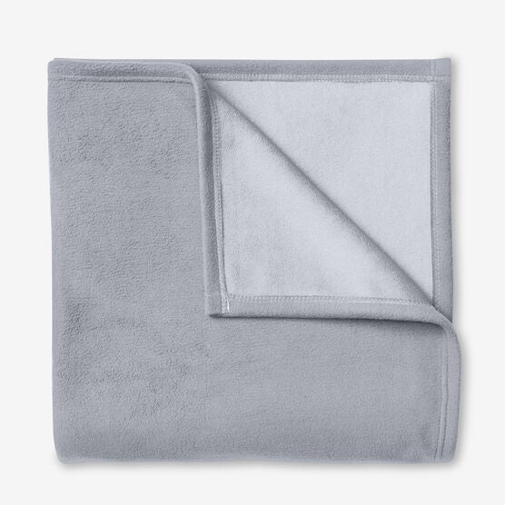 BH Studio® Reversible Fleece Blanket, GRAY, hi-res image number null