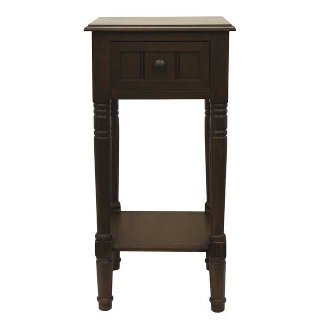 Simplify One Drawer Square Accent Table, WALNUT, hi-res image number null