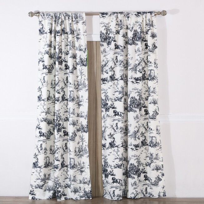 Classic Toile Curtain Panel Pair Fullbeauty Outlet
