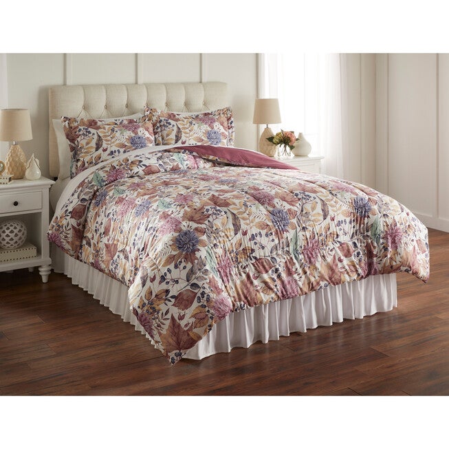 Adaline Floral Comforter Set, LAVENDER FLORAL, hi-res image number 0