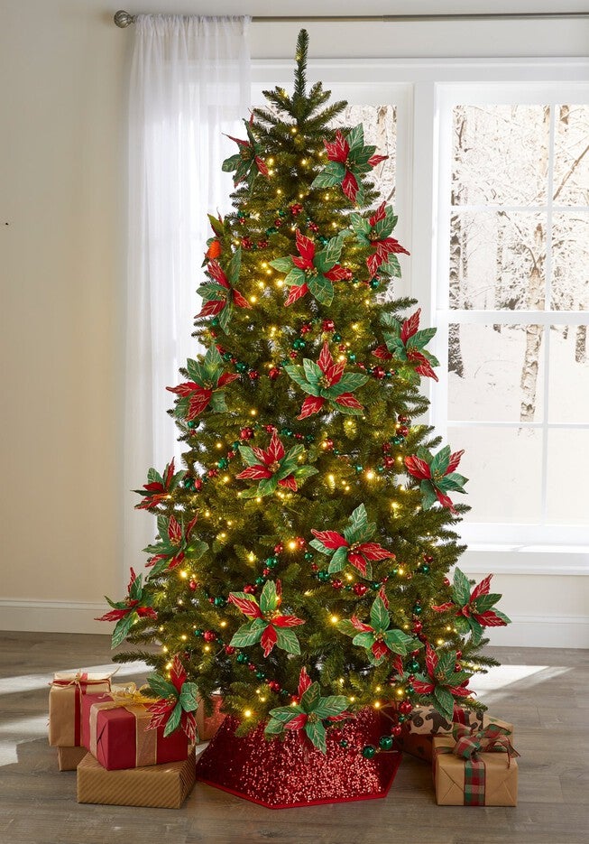 7.5' Pre-Lit Full Alberta Tree, GREEN, hi-res image number 0